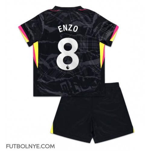 Camiseta Chelsea Enzo Fernandez #8 Tercera Equipación para niños 2024-25 manga corta (+ pantalones cortos)